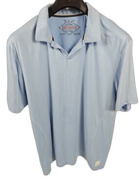Men’s Weatherproof Vintage Performance Polo Light Blue Size XL